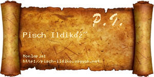 Pisch Ildikó névjegykártya